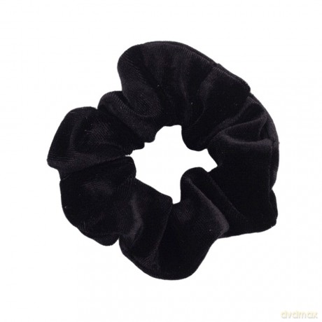 Gumka-frotka do włosów typu Scrunchie - czarna