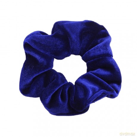 Gumka-frotka do włosów typu Scrunchie - kobaltowa