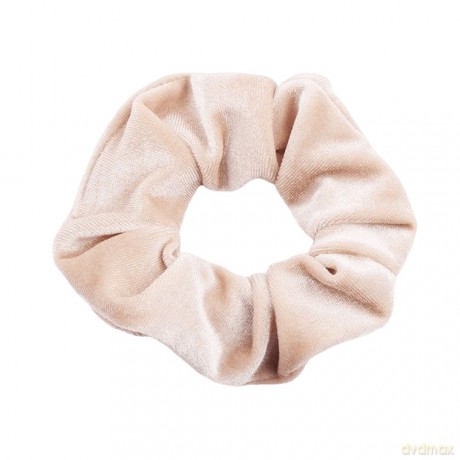 Gumka-frotka do włosów typu Scrunchie - kremowa