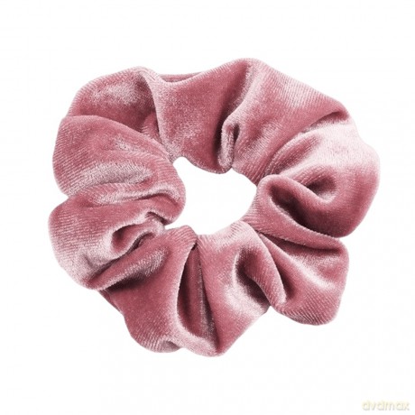 Gumka-frotka do włosów typu Scrunchie - różowa