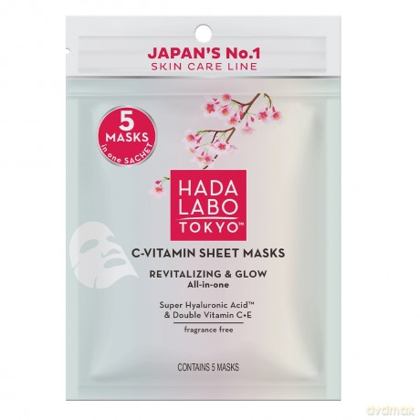 HADA LABO TOKYO Wielofunkcyjne Maski w płachcie C-Vitamin -5 szt