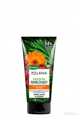 HERBAPOL Polana Nawilżający Krem do rąk - Żurawina & Nagietek & Olej Arganowy 75 ml