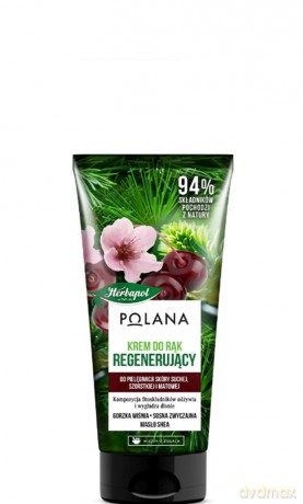 HERBAPOL Polana Regenerujący Krem do rąk - Gorzka Wiśnia & Sosna Zwyczajna & Masło Shea 75 ml