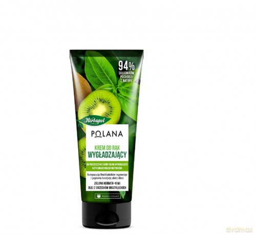 HERBAPOL Polana Wygładzający Krem do rąk - Zielona Herbata & Kiwi & Olej z Orzechów Brazylijskich 50 ml