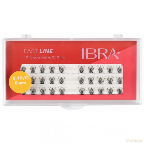 IBRA Kępki rzęs FAST LINE 0.10/C - 8 mm