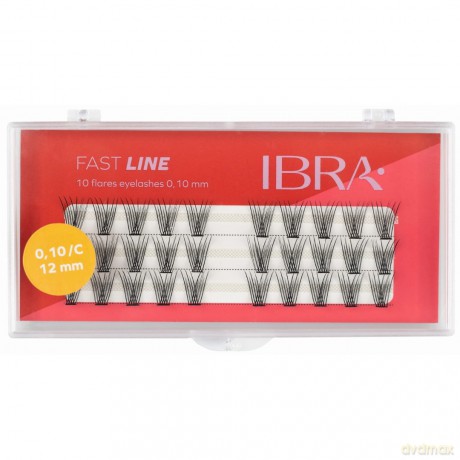 IBRA Kępki rzęs FAST LINE 0.10/C -12 mm