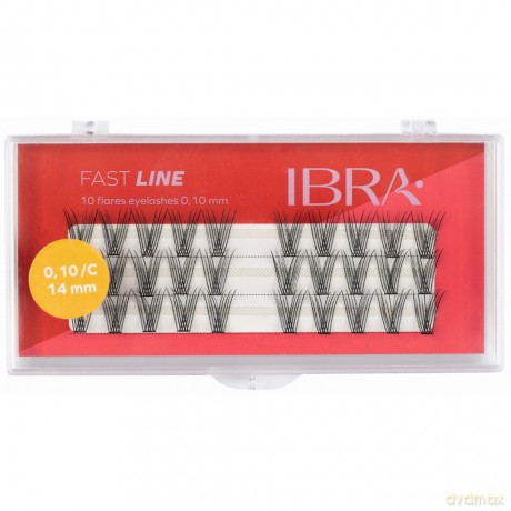 IBRA Kępki rzęs FAST LINE 0.10/C -14 mm