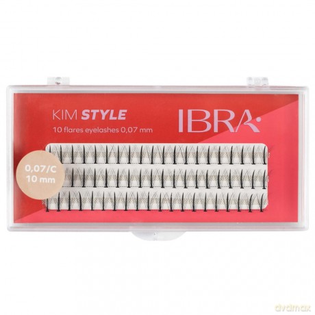 IBRA Kępki rzęs KIM STYLE 0.07/C -10 mm