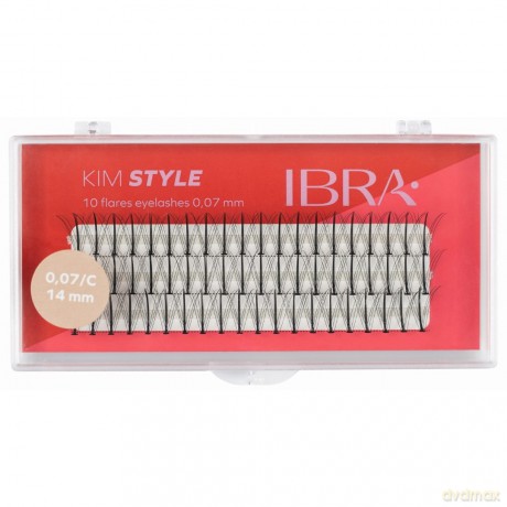 IBRA Kępki rzęs KIM STYLE 0.07/C -14 mm