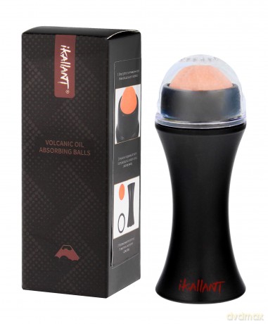 Ikallant Matujący Roller do twarzy z kamieniem wulkanicznym