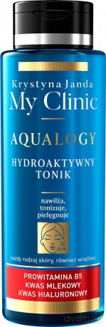 JANDA My Clinic Aqualogy Hydroaktywny Tonik - do każdego rodzaju cery 400 ml