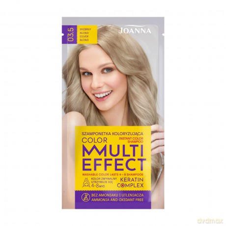 Joanna Multi Effect Color Keratin Complex Szamponetka 03.5 - Srebrny Blond 35g