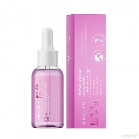 Miraculum Collagen Pro-Skin Peptydowy Booster regeneracyjny z olejkiem z winogron 30 ml