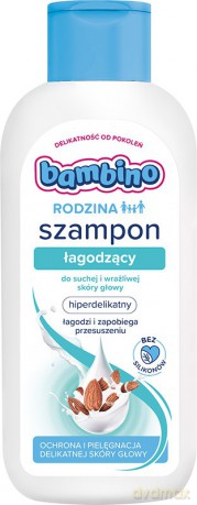 NIVEA BAMBINO RODZINA Szampon 400 ml łagodzący