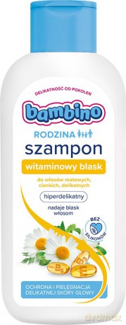 NIVEA BAMBINO RODZINA Szampon 400 ml wit. blask