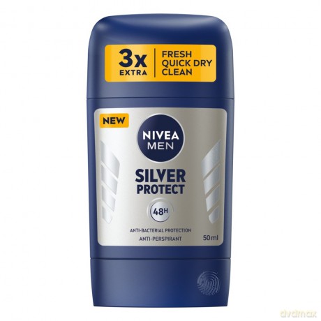 NIVEA Men Dezodorant w sztyfcie męski SILVER PROTECT 50 ml