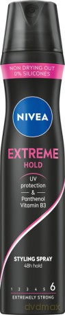 NIVEA Styling Lakier do włosów Extreme Hold - ekstremalnie mocny (poziom 6) 250 ml