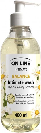 On Line Intimate Płyn do higieny intymnej Balance z ekstraktem z rumianku 400 ml