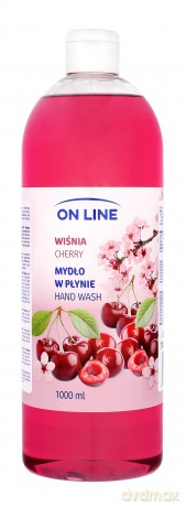On Line Mydło w płynie transparentne Wiśnia 1000 ml