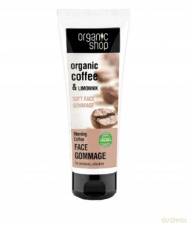 ORGANIC SHOP FC Peeling d/twarzy delikatny Kawa