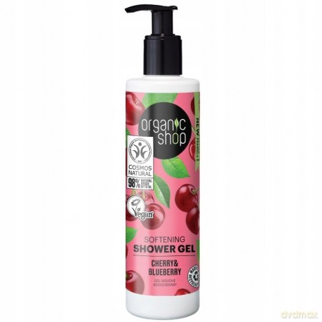 ORGANIC SHOP WEGAN Żel p/prysznic Wiśnia&Borówka