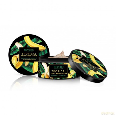 REVERS Tropical Fruit Body Scrub Peeling do ciała - Banan+Witamina E 200 ml