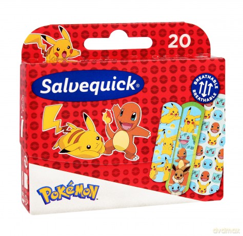 Salvequick Plastry opatrunkowe dla dzieci Pokemon -20szt