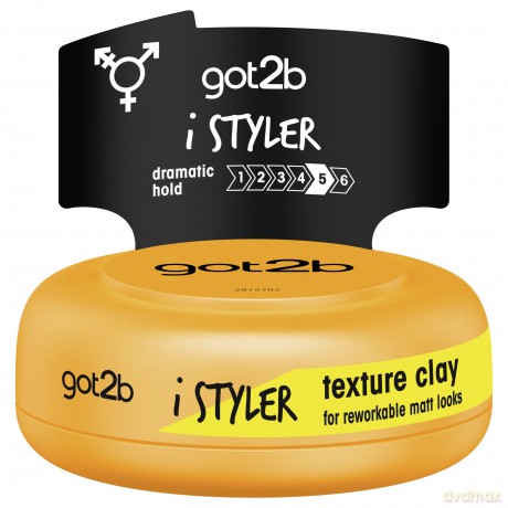 Schwarzkopf Got2b i Styler Matująca Glinka modelująca do włosów 75 ml