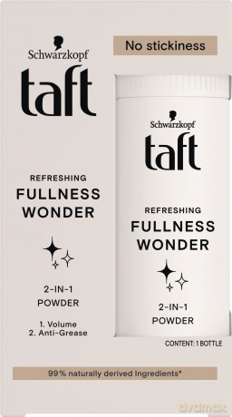 Schwarzkopf Taft Puder do włosów 2in1 Refreshing Fullness Wonder 10g
