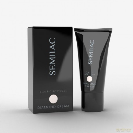 SEMILAC Elastic Acrygel Akrylożel do paznokci Double Flex - Diamond Cream 30g