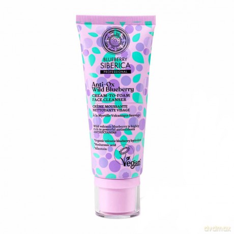 SIBERICA Blueberry Professional Kremowa Pianka oczyszczająca do twarzy Anti-Ox Wild Blueberry 100 ml