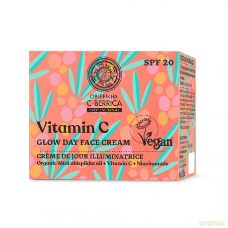 SIBERICA Oblepikha C-Berrica Professional Rozświetlający Krem do twarzy SPF 20 Vitamin C 50 ml