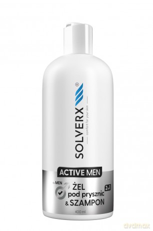 SOLVERX Active Men Żel pod prysznic i Szampon 2w1 400 ml