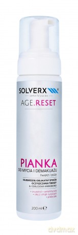 SOLVERX AGE RESET Pianka d/mycia twarzy i dem.&