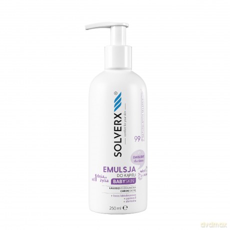 SOLVERX Baby Skin Emulsja-Emolient do kąpieli dla dzieci 250 ml