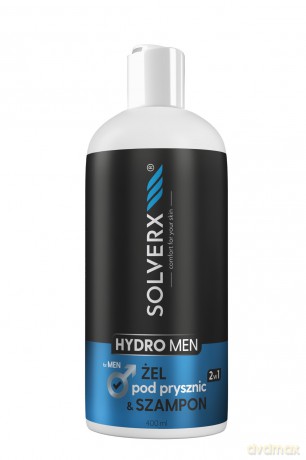 SOLVERX Hydro Men Żel pod prysznic i Szampon 2w1 400 ml