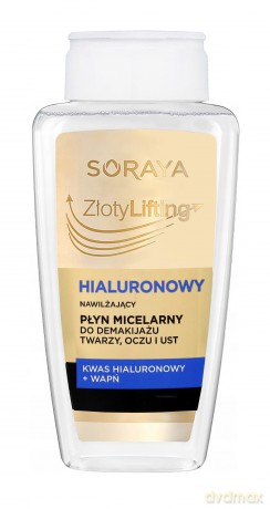 Soraya Złoty Lifting Hialuronowy Nawilżający Płyn micelarny do demakijażu 400 ml