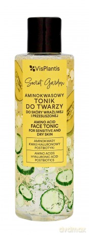 Vis Plantis Secret Garden Aminokwasowy Tonik do twarzy - do skóry wrażliwej i przesuszonej 200 ml