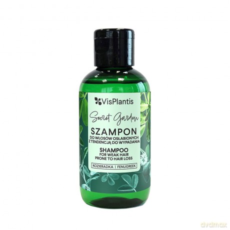 Vis Plantis Secret Garden Szampon do włosów osłabionych i z tendencją do wypadania - Kozieradka 75 ml (mini)