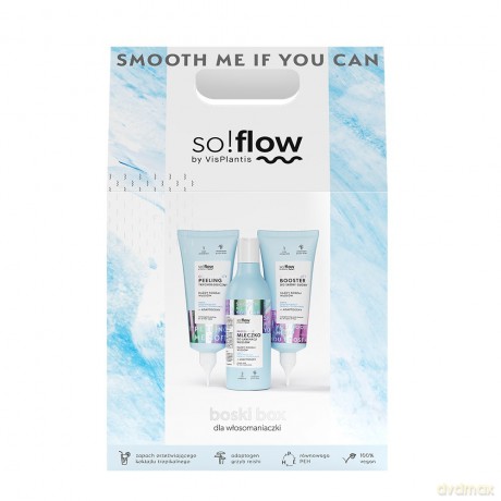 Vis Plantis So!Flow Zestaw prezentowy Boski Box dla włosomaniaczki (peeling +booster+mleczko do laminacji)
