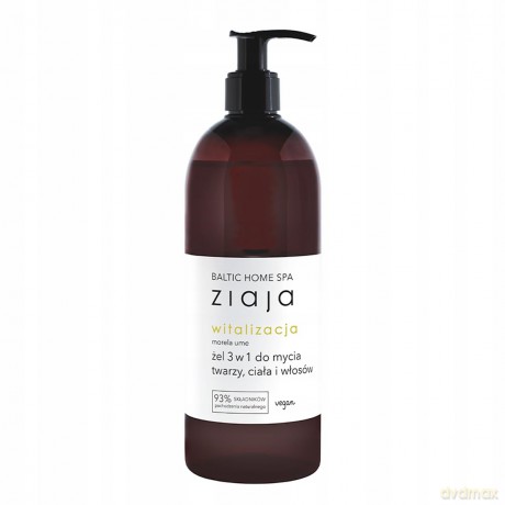 ZIAJA Baltic Home Spa Witalizacja Żel Do Mycia 3w1