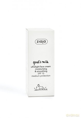 ZIAJA Kozie Mleko Ultralekki Krem Spf 15