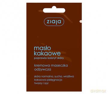 Ziaja Masło Kakaowe Maseczka kremowa odżywcza 7ml