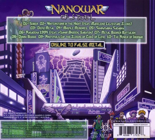 Nanowar Of Steel: Dislike To False Metal (digipack) [CD]