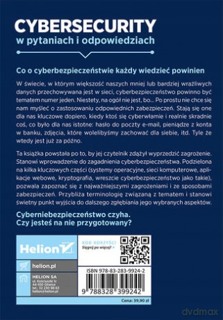Cybersecurity w pytaniach i odpowiedziach - Wojciech Ciemski [KSIĄŻKA]