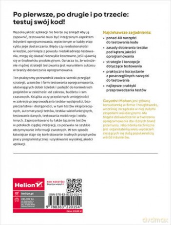 Testowanie full stack. Praktyczny przewodnik dostarczania oprogramowania wysokiej jakości - Gayathri Mohan [KSIĄŻKA]