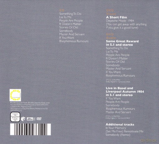 Depeche Mode: Some Great Reward [CD]+[DVD]