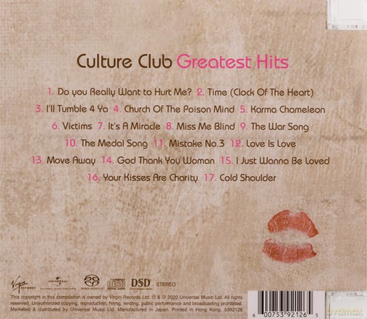 Culture Club: Greatest Hits: Hk Version [CD]