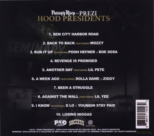 Philthy Rich: Hood Presidents [CD]