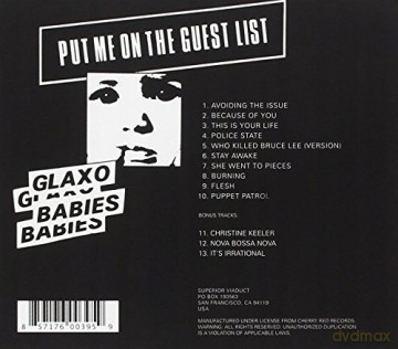 Glaxo Babies: Put Me On The Guest List [CD]